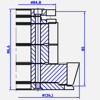 ����� ROPLASTO 7001-MD 80mm
